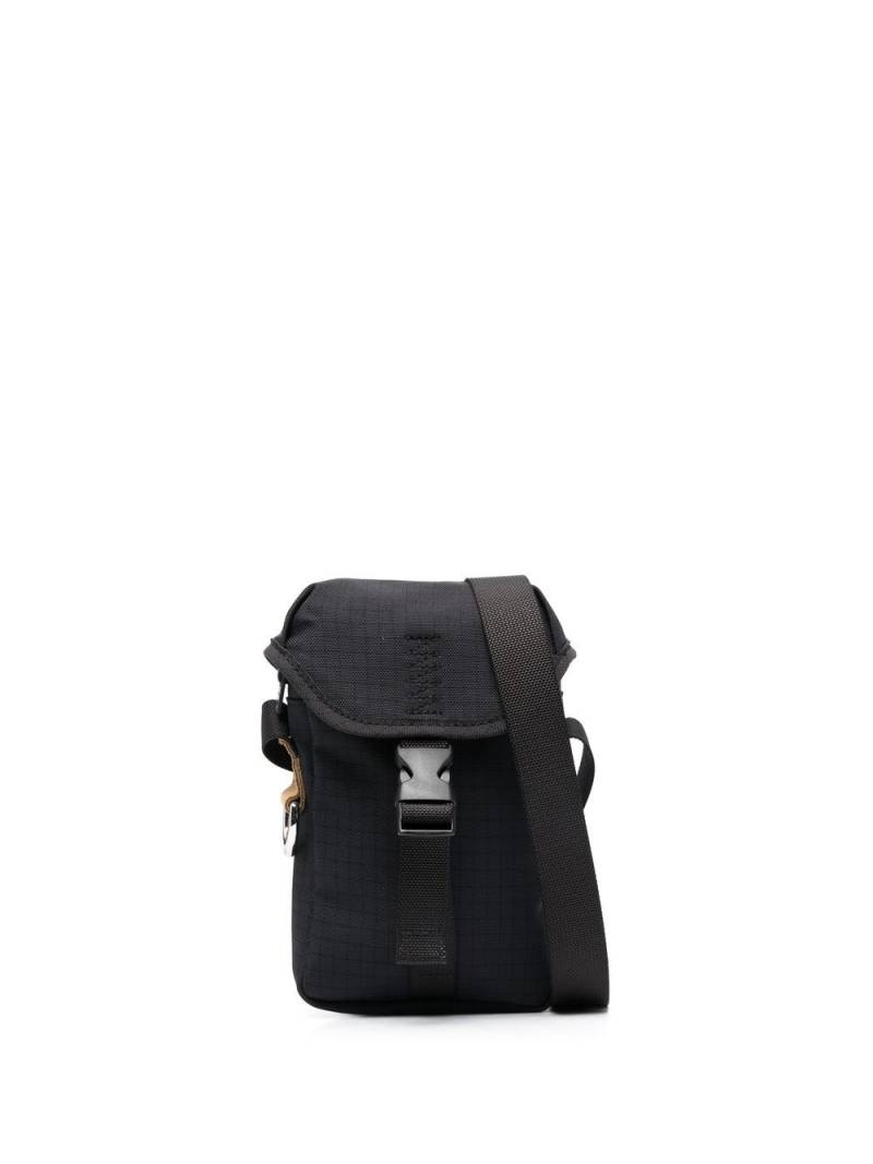 Acne Studios fine-check pattern messenger bag - Black von Acne Studios