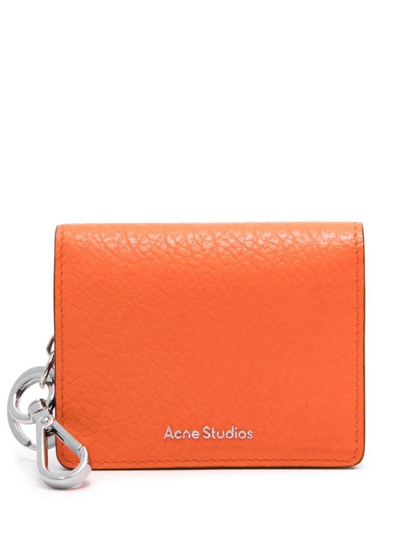 Acne Studios folded leather wallet - Orange von Acne Studios