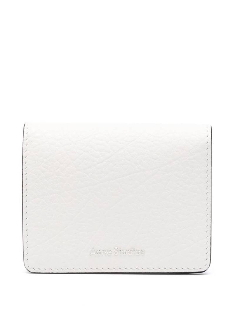 Acne Studios folded leather wallet - White von Acne Studios