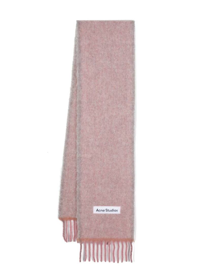 Acne Studios fringed mohair-wool scarf - Pink von Acne Studios