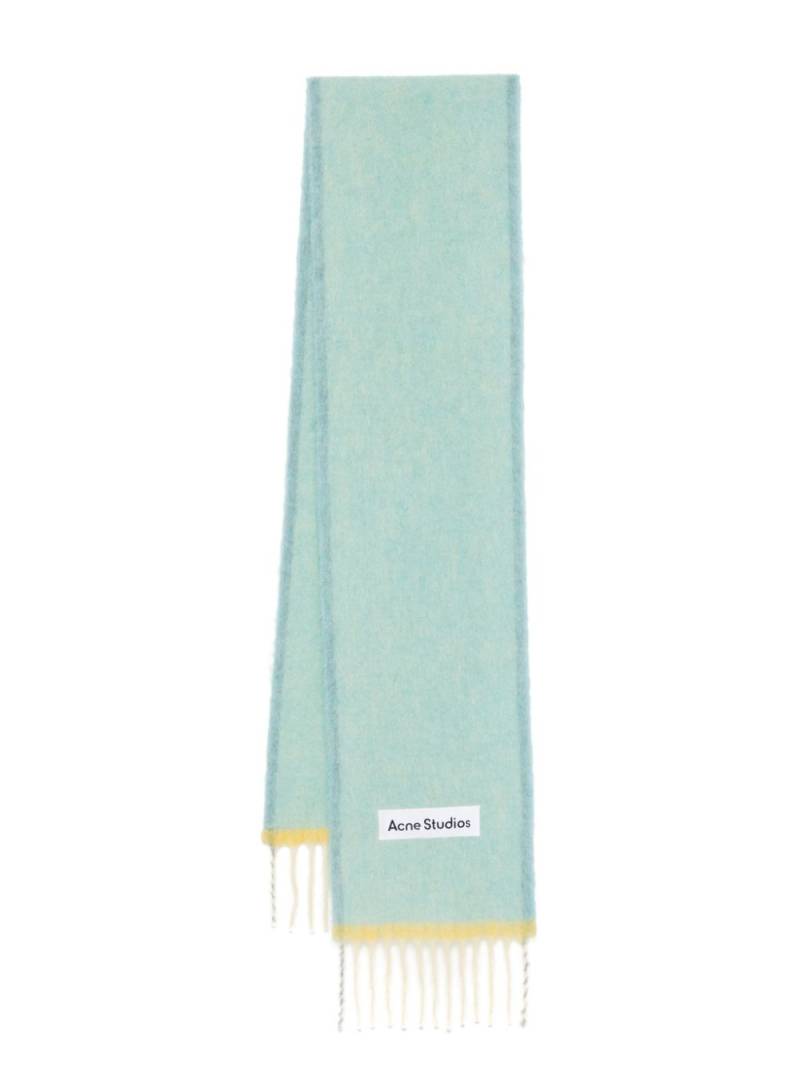 Acne Studios fringed scarf - Blue von Acne Studios