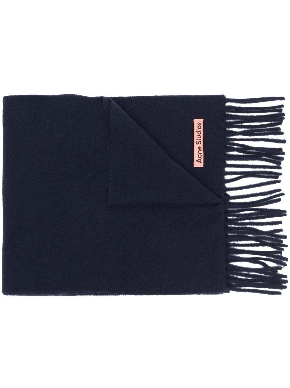 Acne Studios fringed wool scarf - Blue von Acne Studios