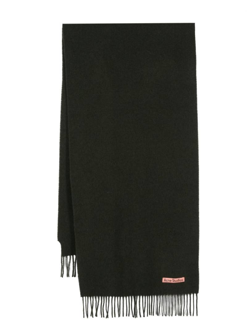 Acne Studios fringed wool scarf - Green von Acne Studios