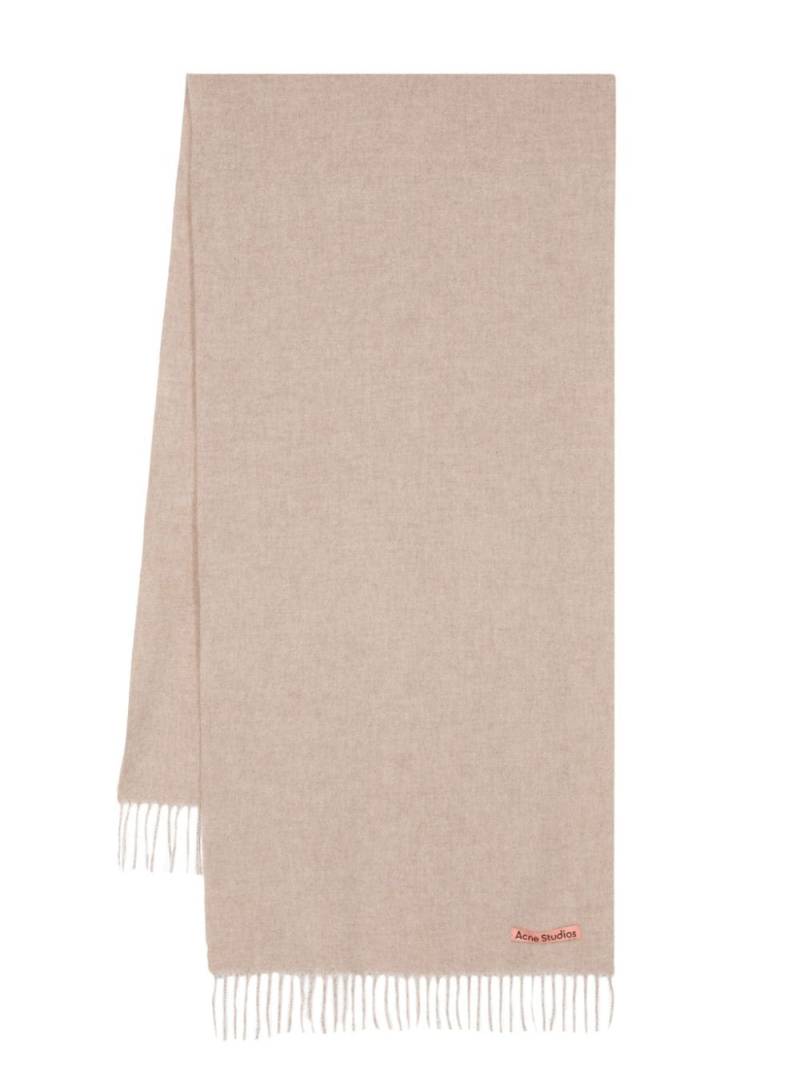 Acne Studios fringed wool scarf - Neutrals von Acne Studios