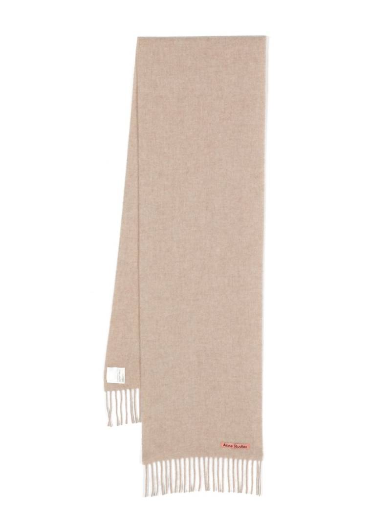 Acne Studios fringed wool scarf - Neutrals von Acne Studios