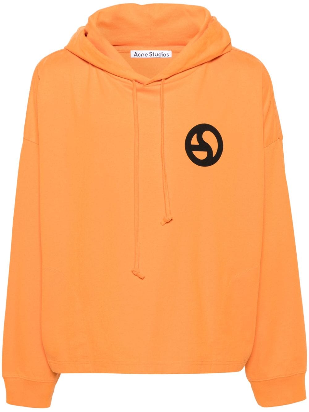 Acne Studios graphic-print cotton hoodie - Orange von Acne Studios