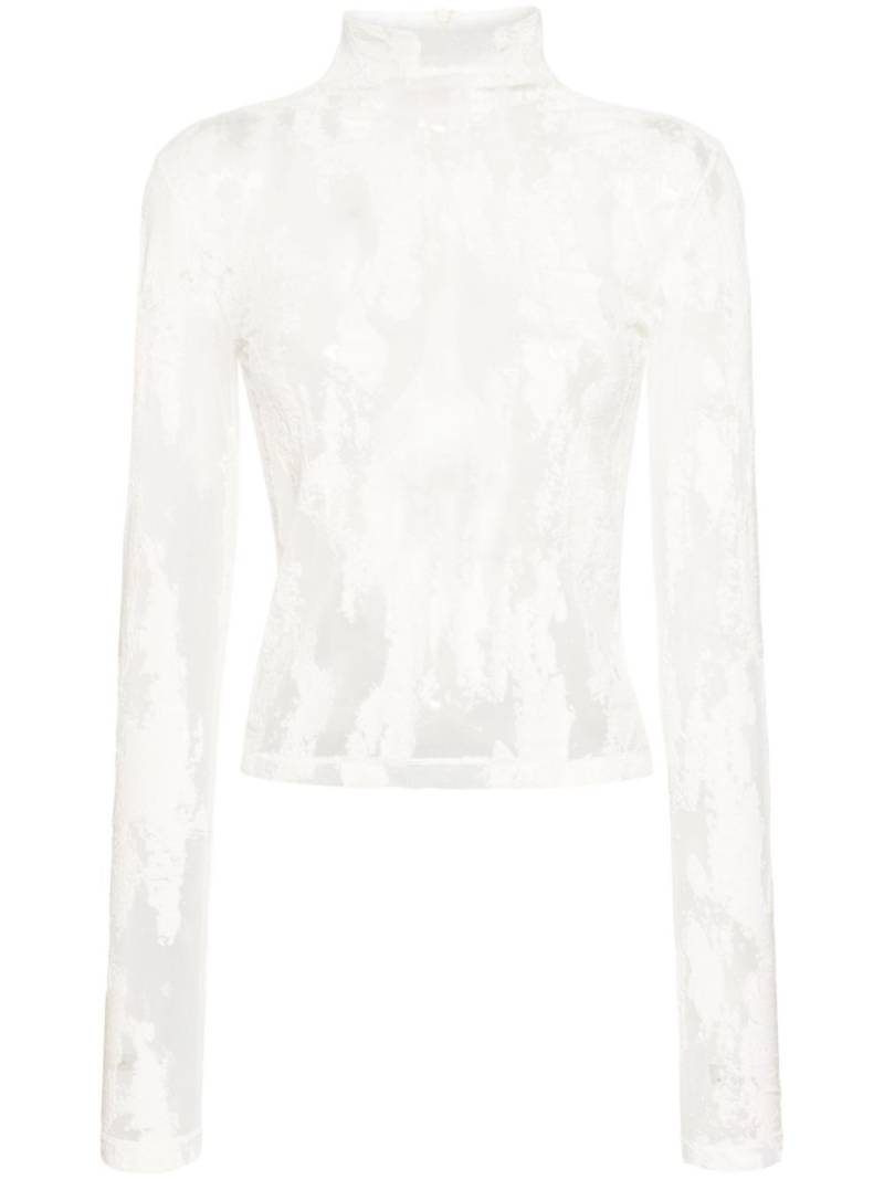 Acne Studios high-neck blouse - White von Acne Studios