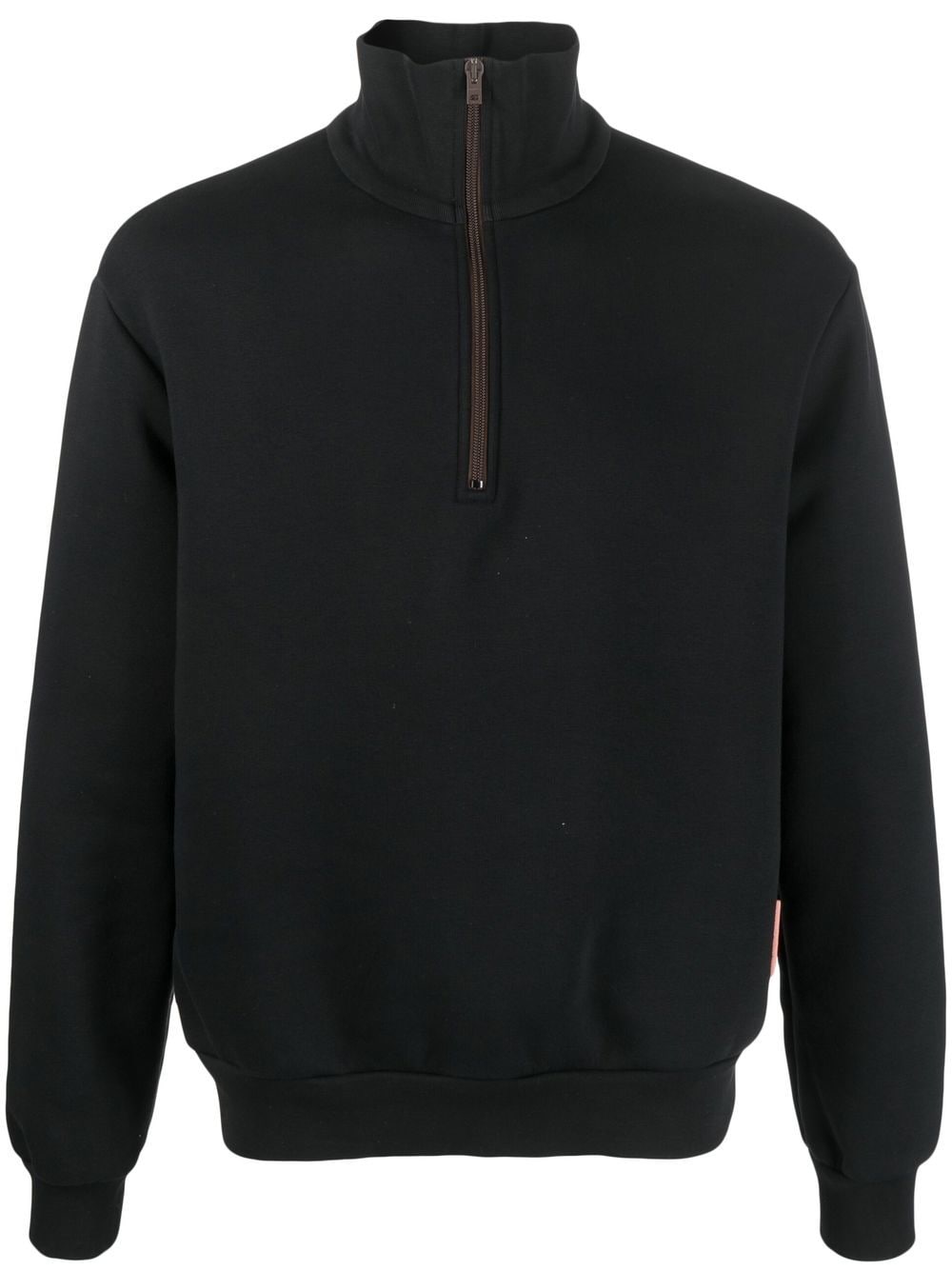 Acne Studios high-neck half-zip sweatshirt - Black von Acne Studios