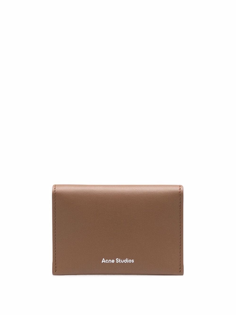 Acne Studios leather bifold card holder - Brown von Acne Studios