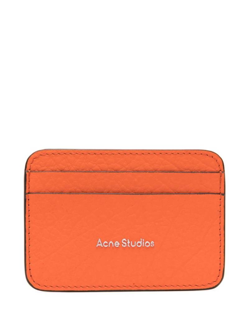 Acne Studios leather card holder - Orange von Acne Studios