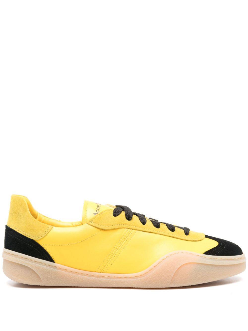 Acne Studios leather low-top sneakers - Yellow von Acne Studios