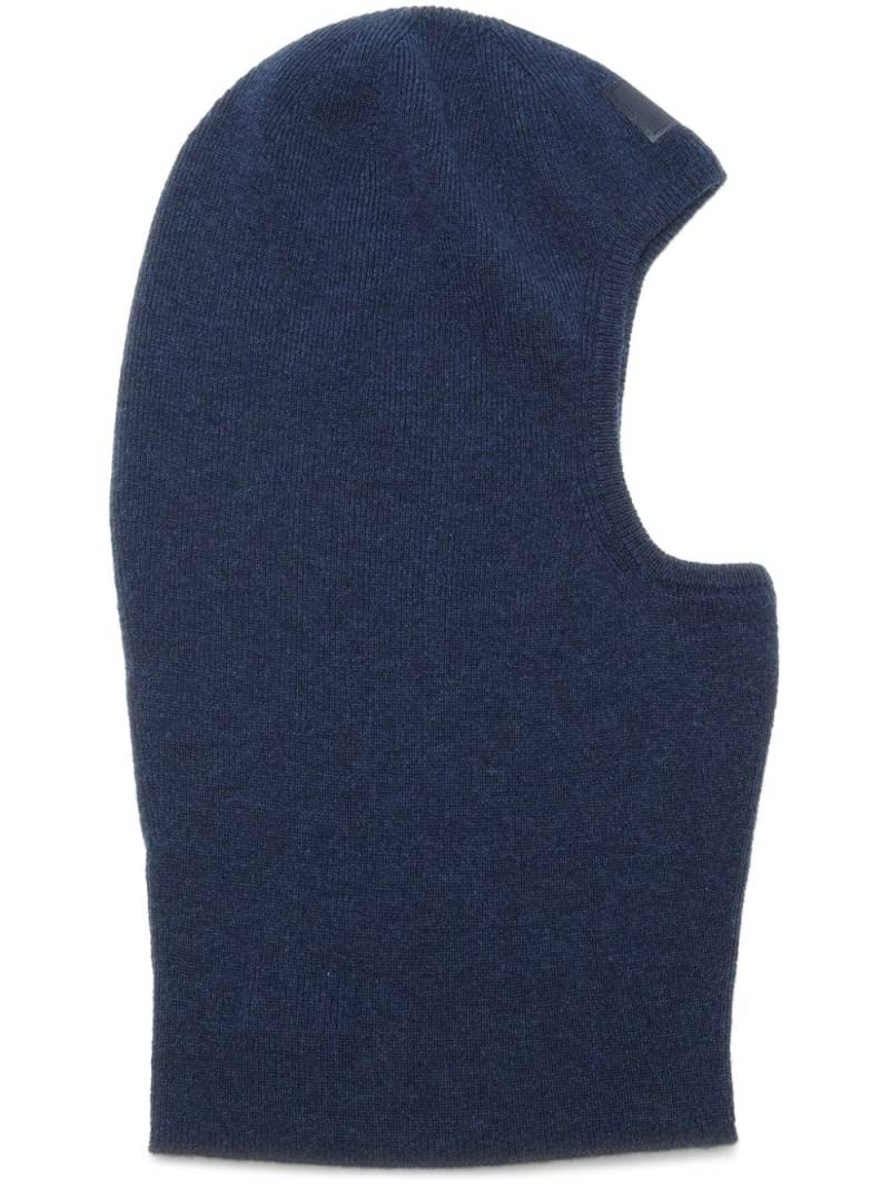 Acne Studios logo-embroidered balaclava - Blue von Acne Studios