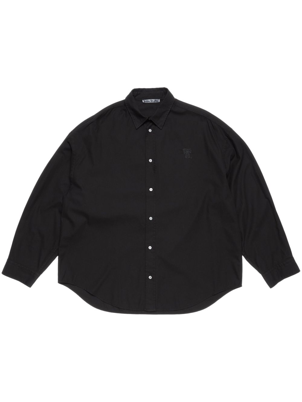 Acne Studios logo-embroidered shirt - Black von Acne Studios