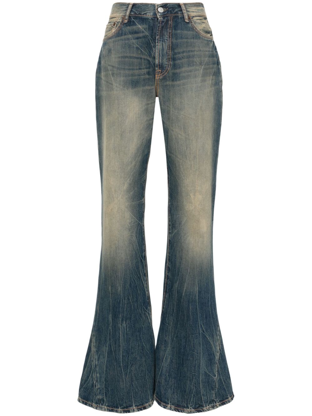 Acne Studios logo-patch jeans - Blue von Acne Studios