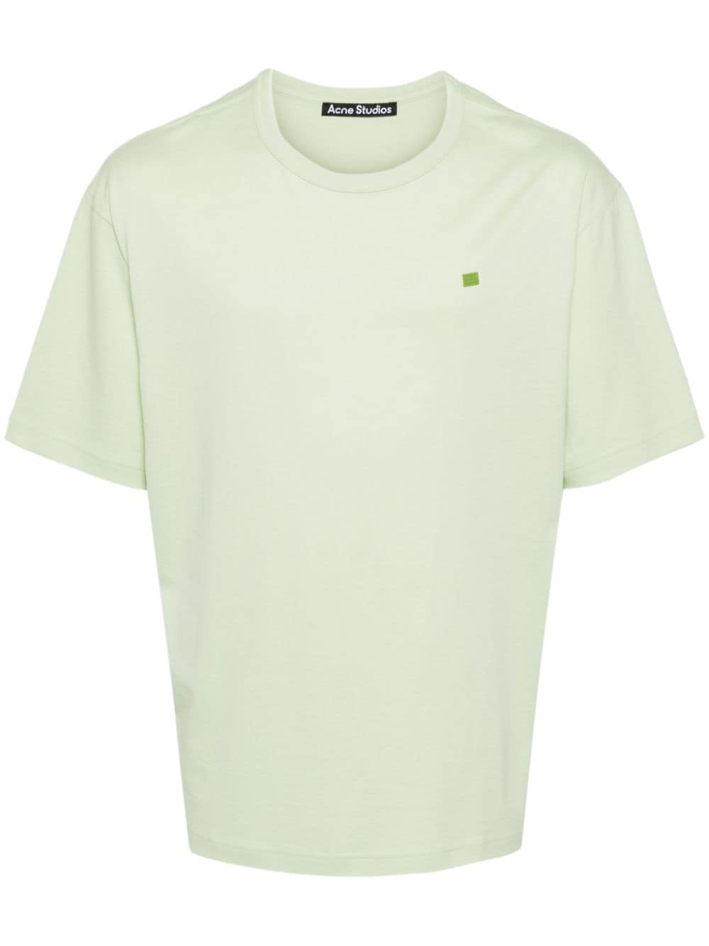Acne Studios logo-patch organic cotton T-shirt - Green von Acne Studios