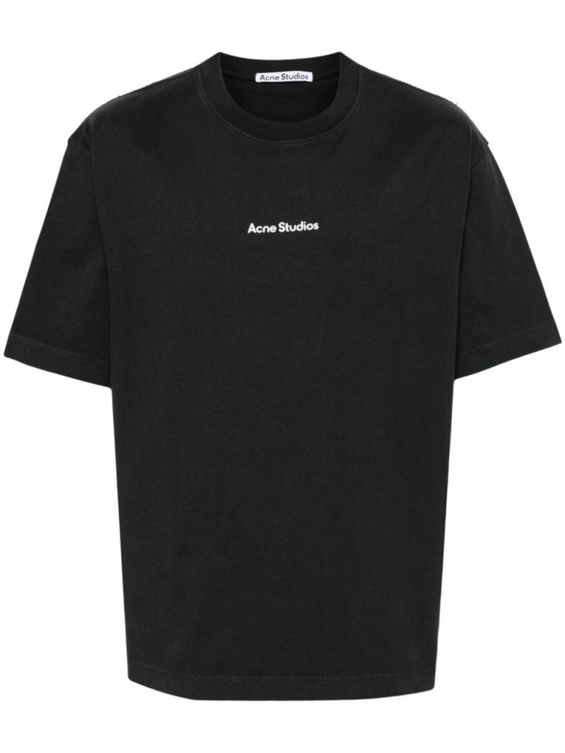 Acne Studios logo-print cotton T-shirt - Black von Acne Studios