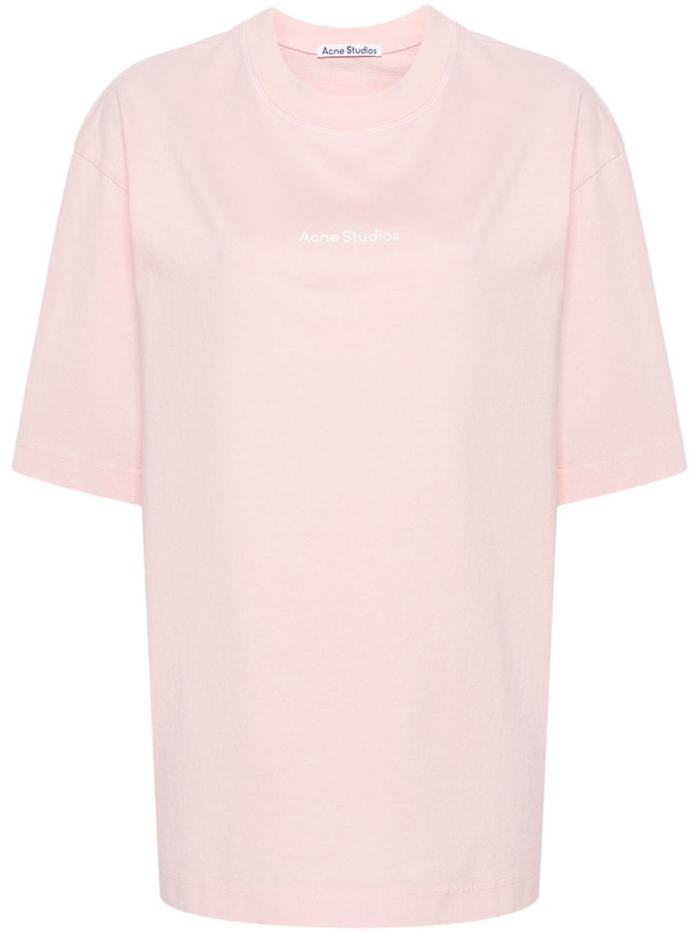 Acne Studios logo-print cotton T-shirt - Pink von Acne Studios