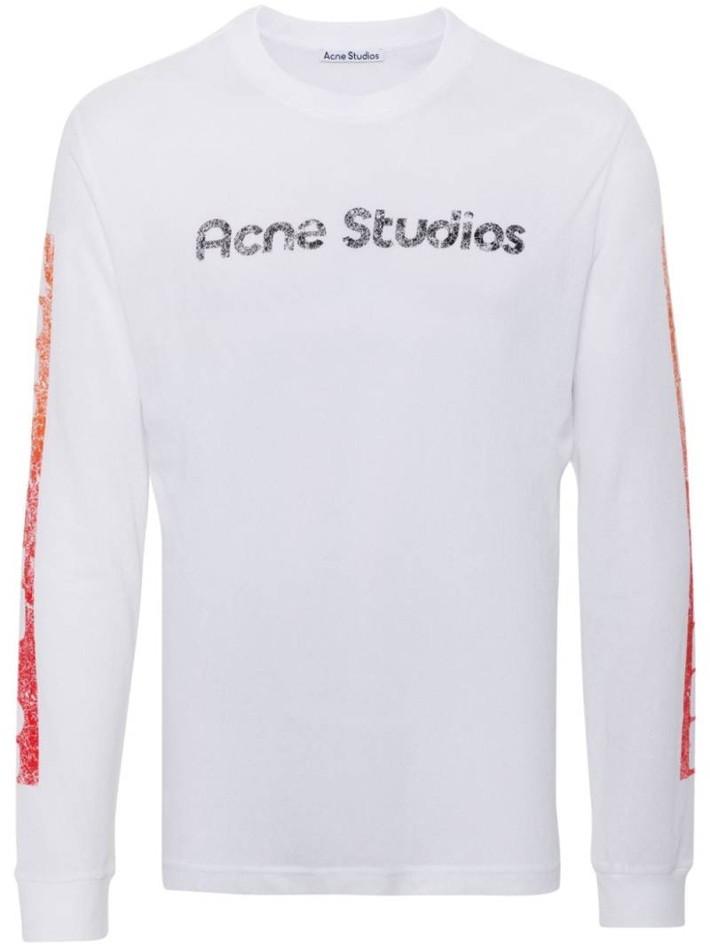 Acne Studios logo-print cotton T-shirt - White von Acne Studios