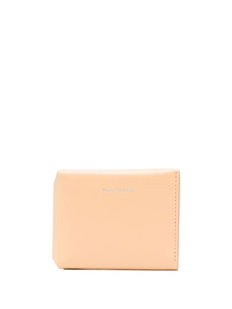 Acne Studios logo-print leather wallet - Neutrals von Acne Studios