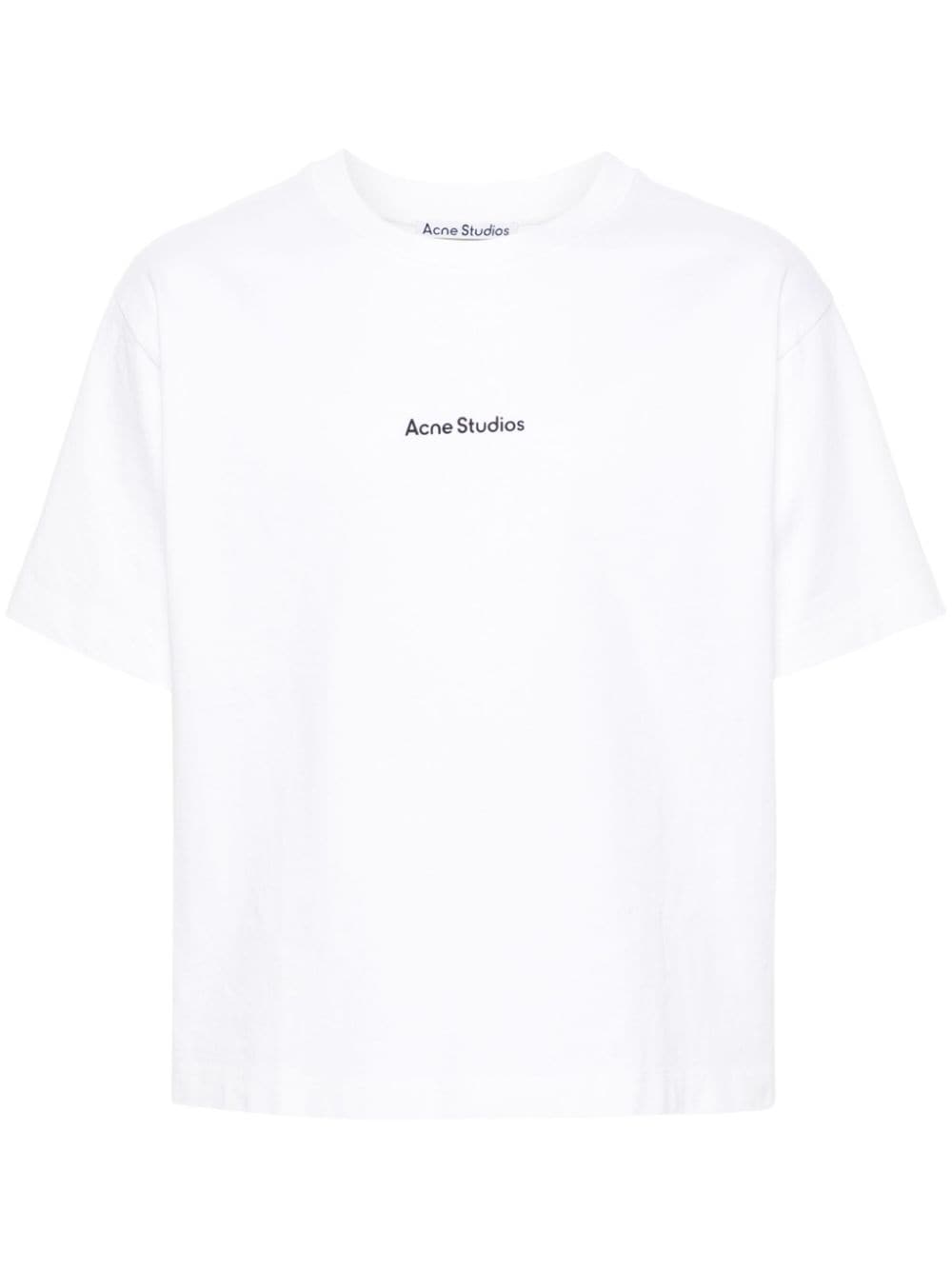 Acne Studios logo-print organic-cotton T-shirt - White von Acne Studios