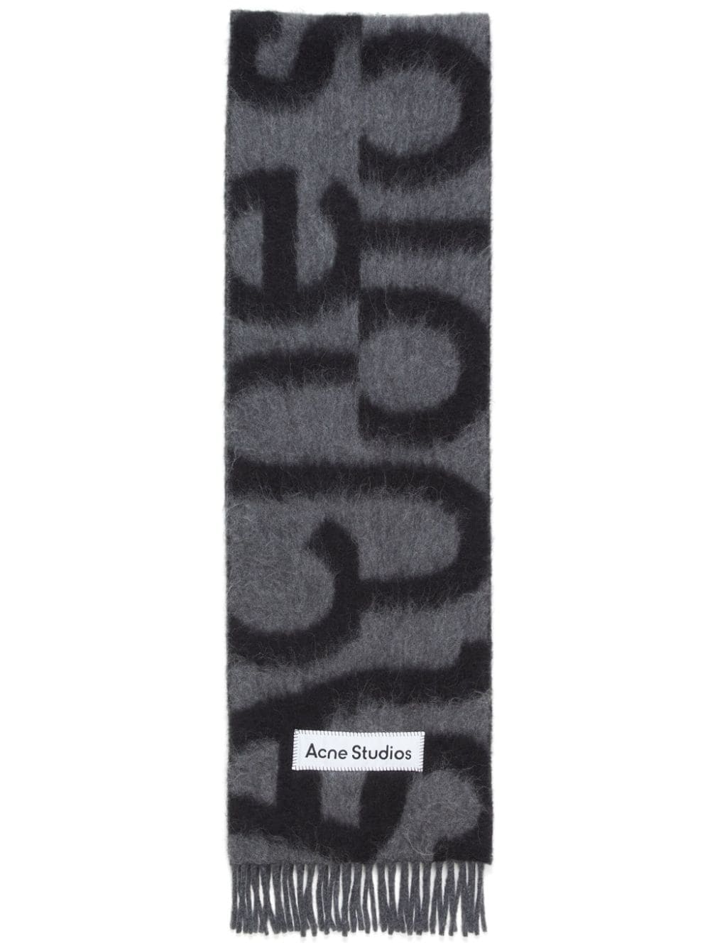 Acne Studios logo scarf - Black von Acne Studios