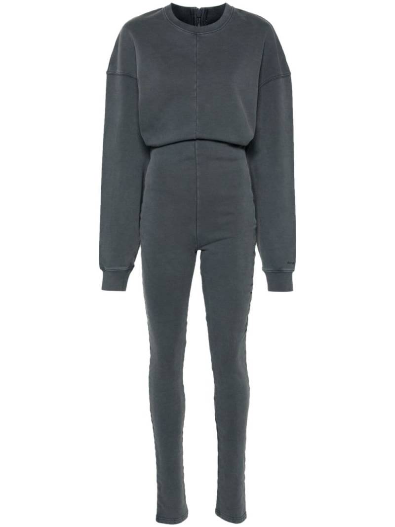 Acne Studios long-sleeve cotton jumpsuit - Grey von Acne Studios