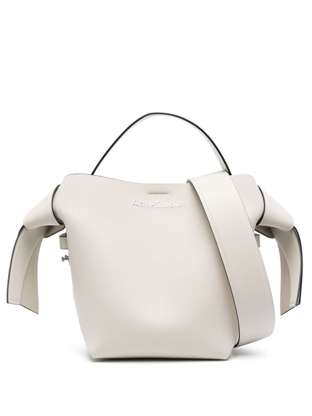 Acne Studios mini Musubi leather shoulder bag - White von Acne Studios