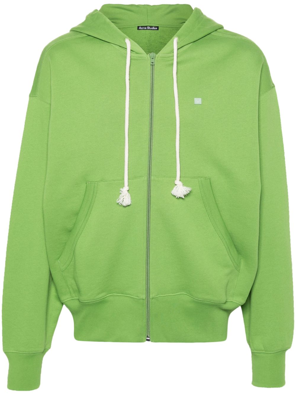 Acne Studios organic cotton zip-up hoodie - Green von Acne Studios