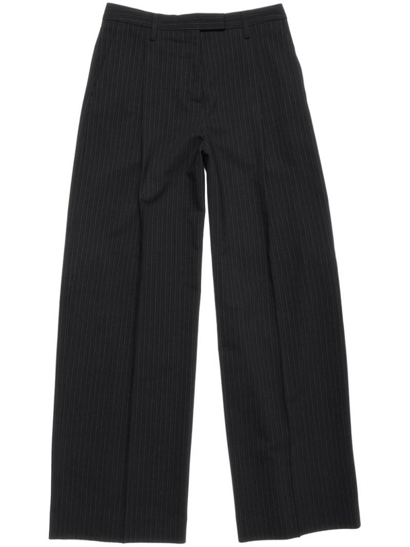 Acne Studios pinstripe-print wide-leg trousers - Black von Acne Studios