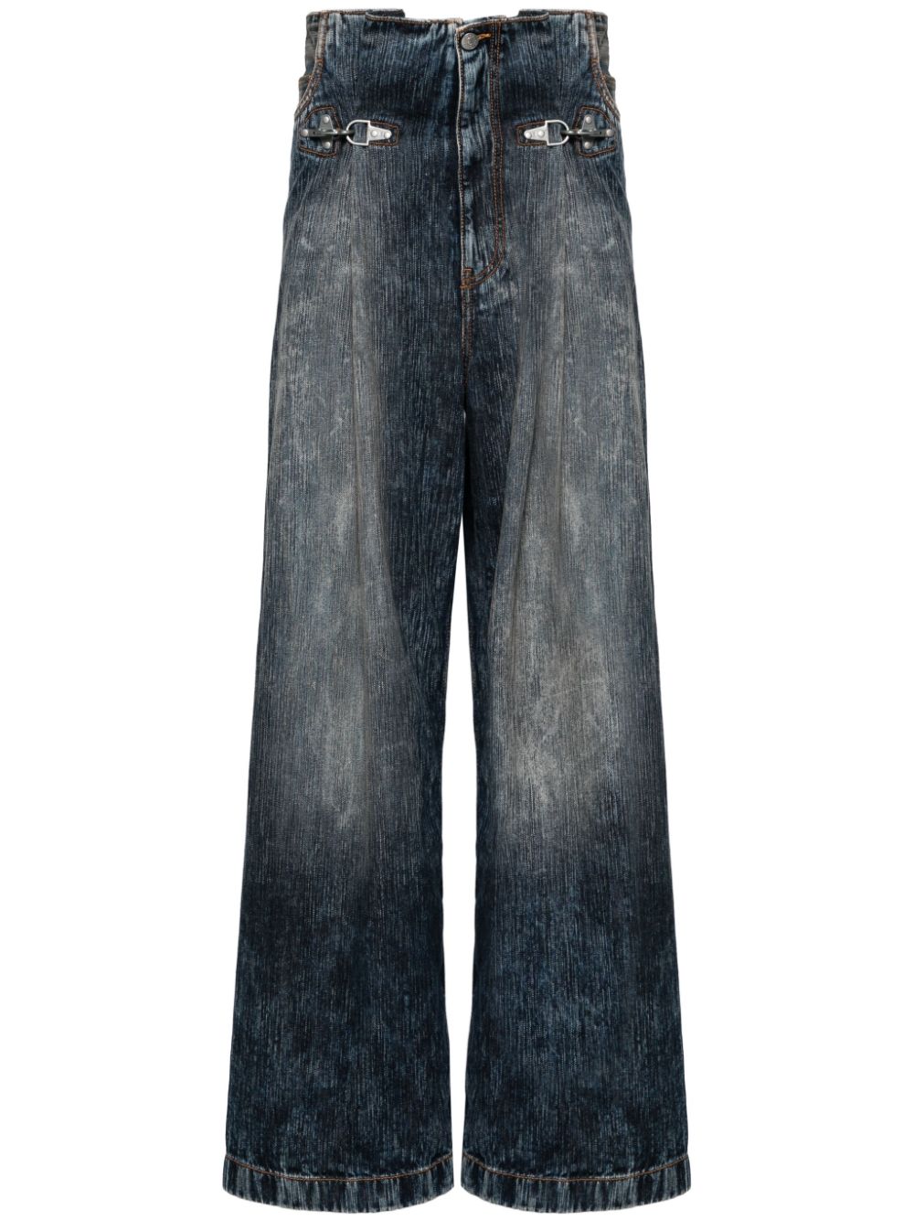 Acne Studios pleat-detail jeans - Blue von Acne Studios