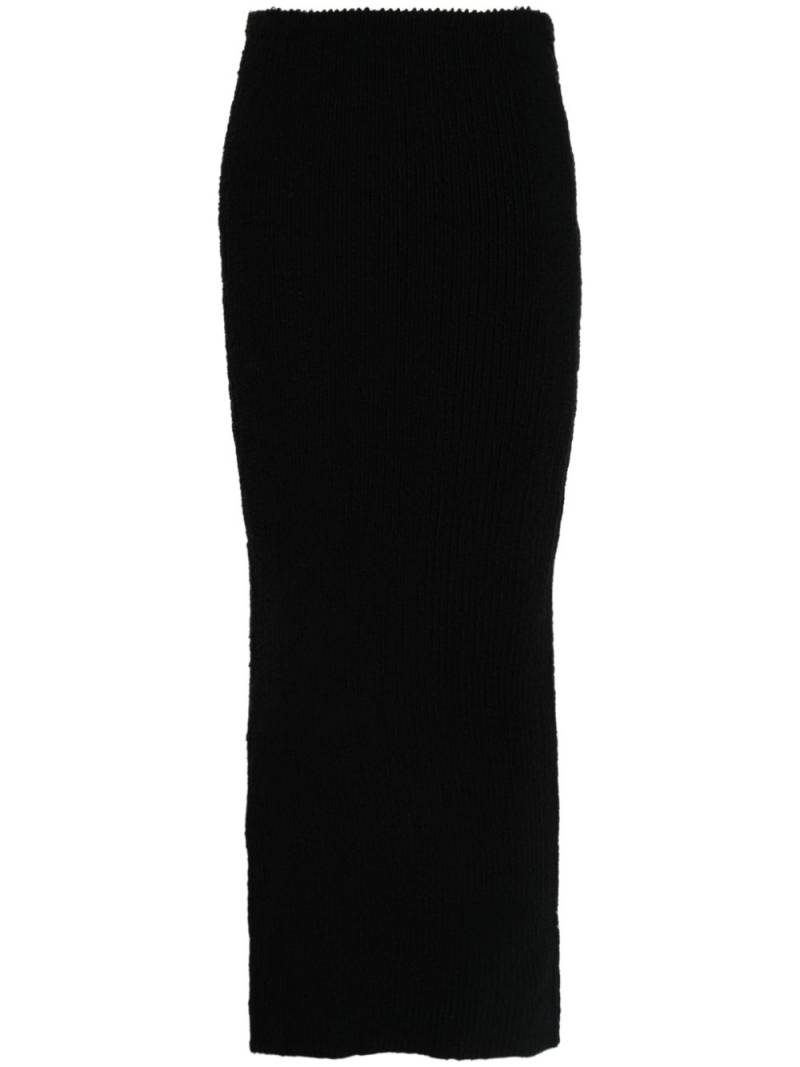 Acne Studios ribbed-knit midi skirt - Black von Acne Studios