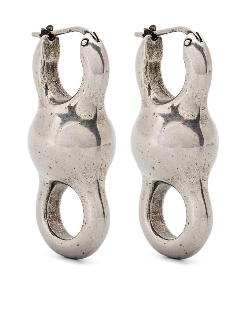 Acne Studios sculpted-design earrings - Silver von Acne Studios