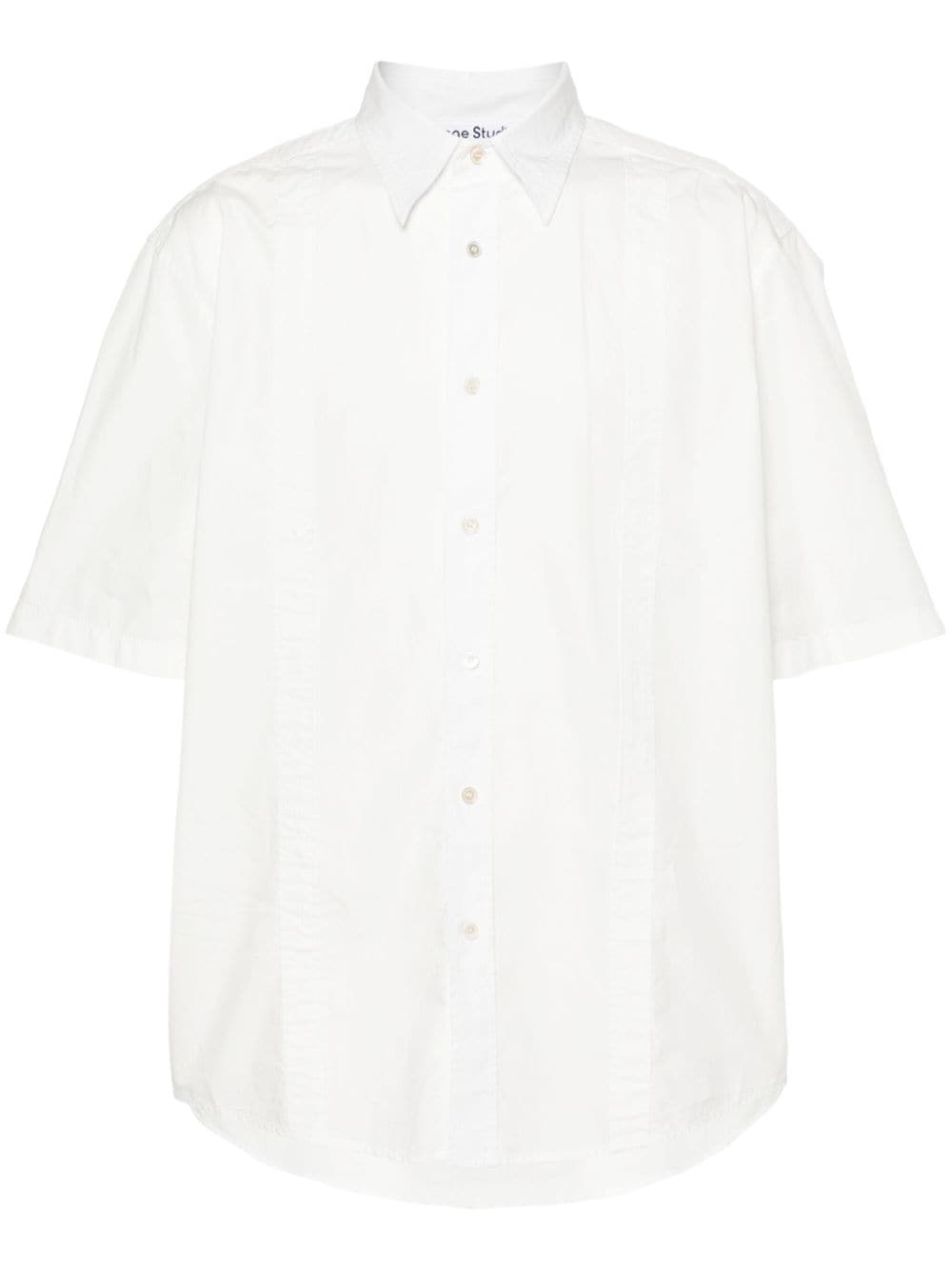 Acne Studios seam-detail cotton shirt - White von Acne Studios