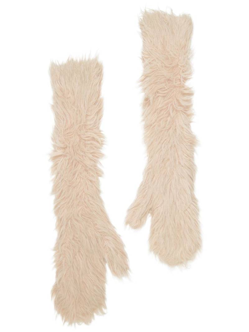 Acne Studios shearling gloves - Neutrals von Acne Studios