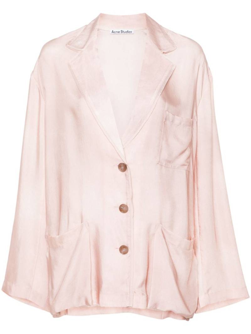 Acne Studios single-breasted blazer - Pink von Acne Studios