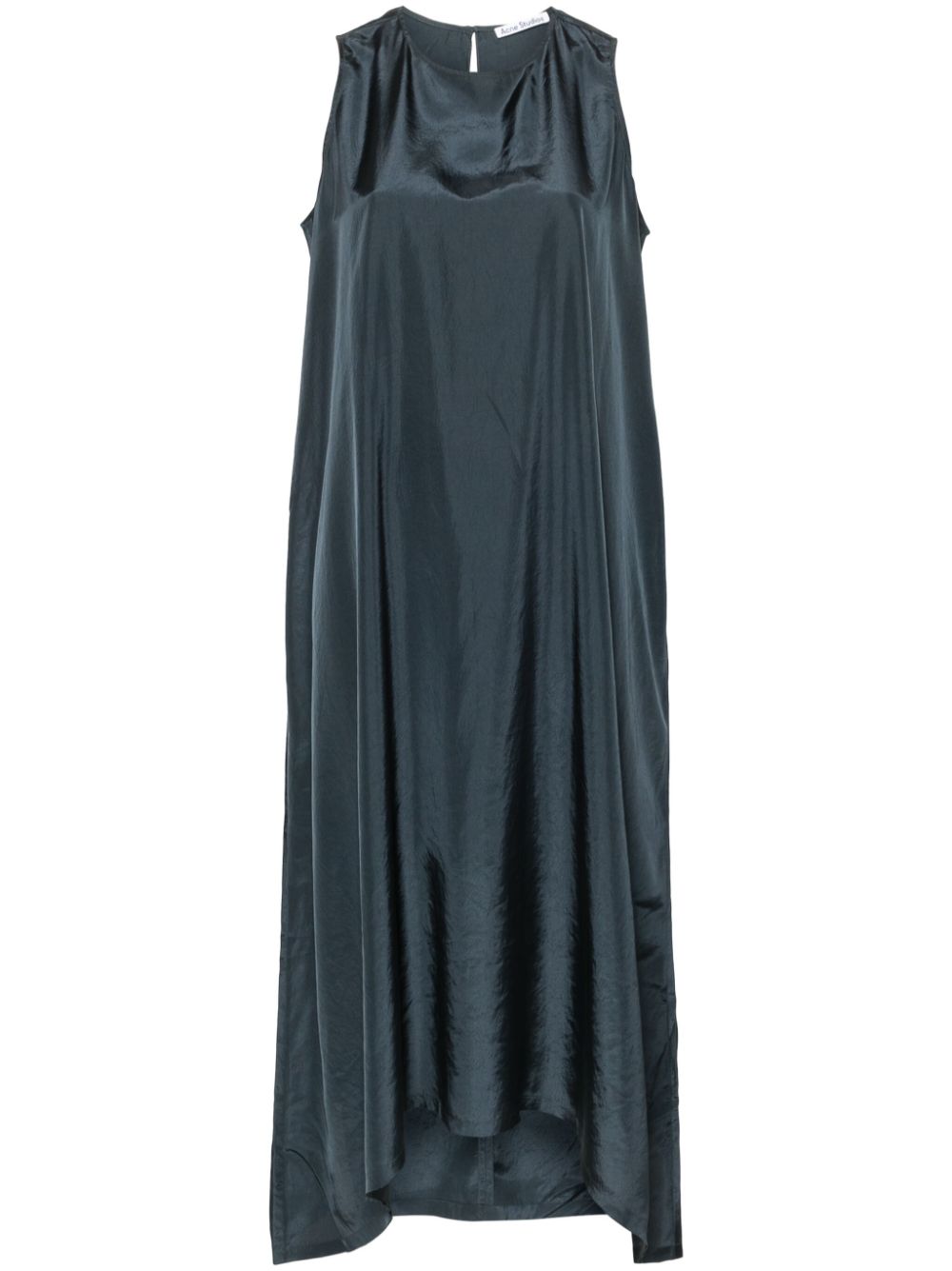 Acne Studios sleeveless crinkled midi dress - Grey von Acne Studios