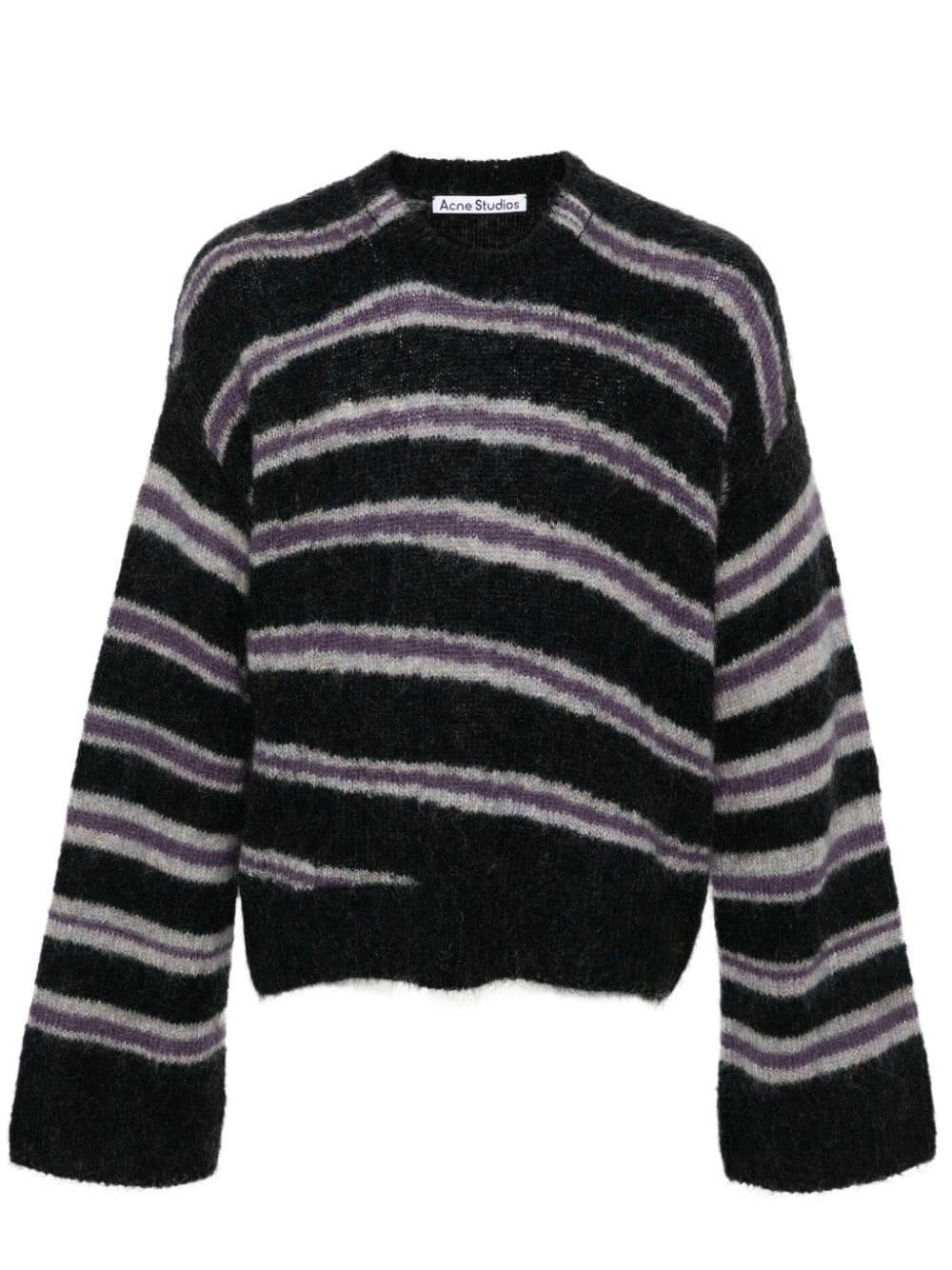 Acne Studios spiral strip sweater - Black von Acne Studios