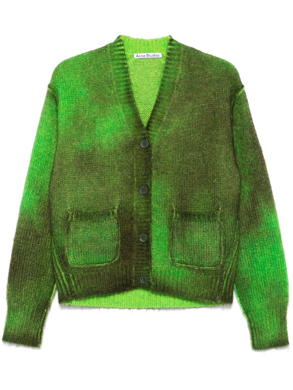 Acne Studios sprayed cardigan - Green von Acne Studios