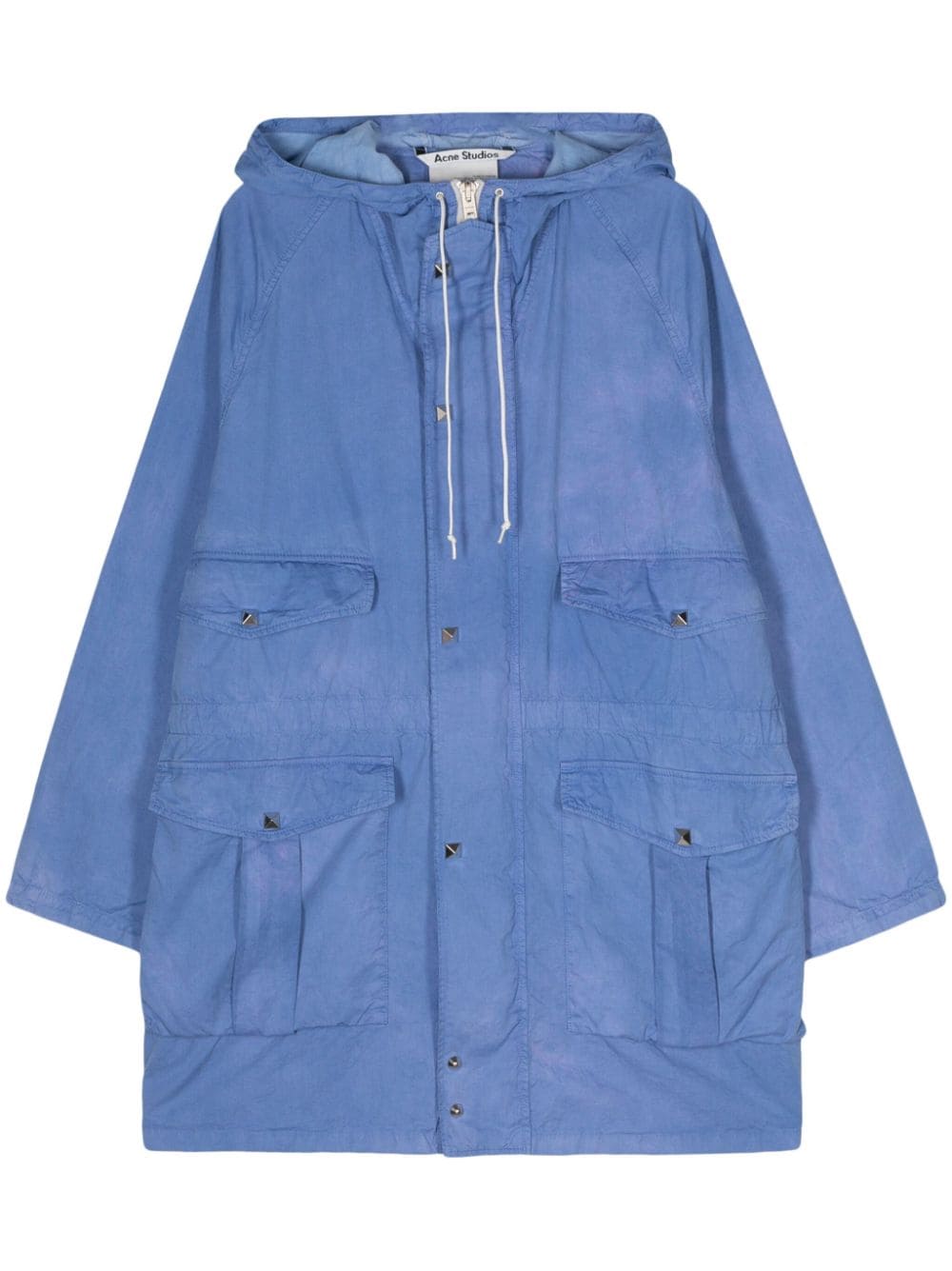 Acne Studios stud-detailed parka - Blue von Acne Studios