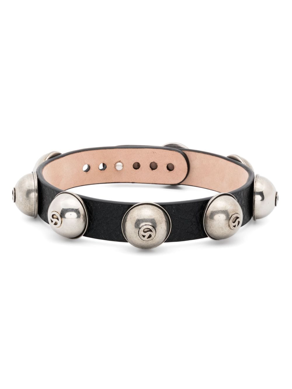 Acne Studios stud-embellished leather choker - Black von Acne Studios