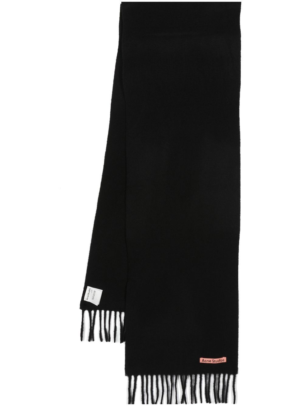 Acne Studios tassel-detail wool scarf - Black von Acne Studios