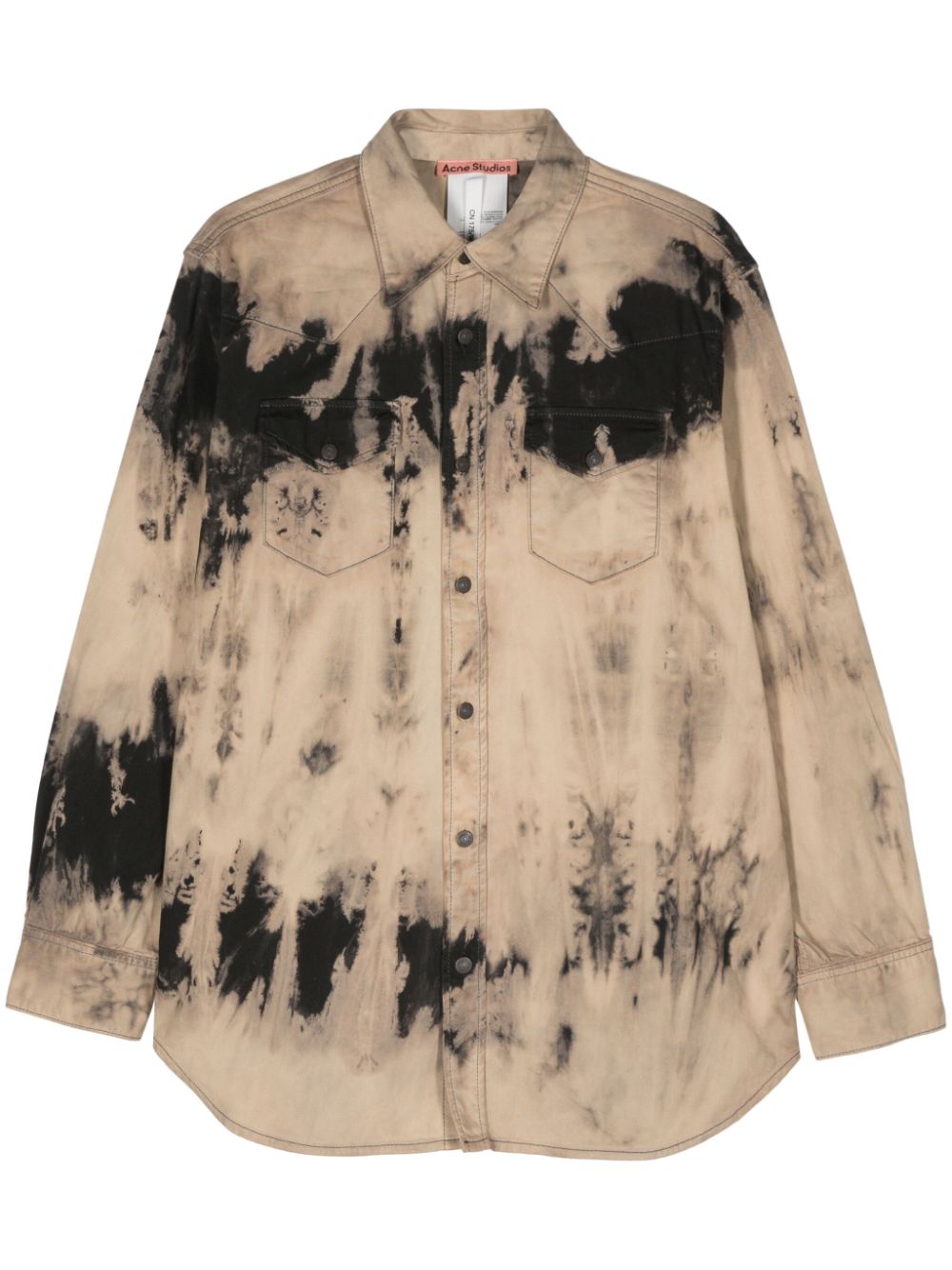 Acne Studios tie-dye denim shirt - Neutrals von Acne Studios