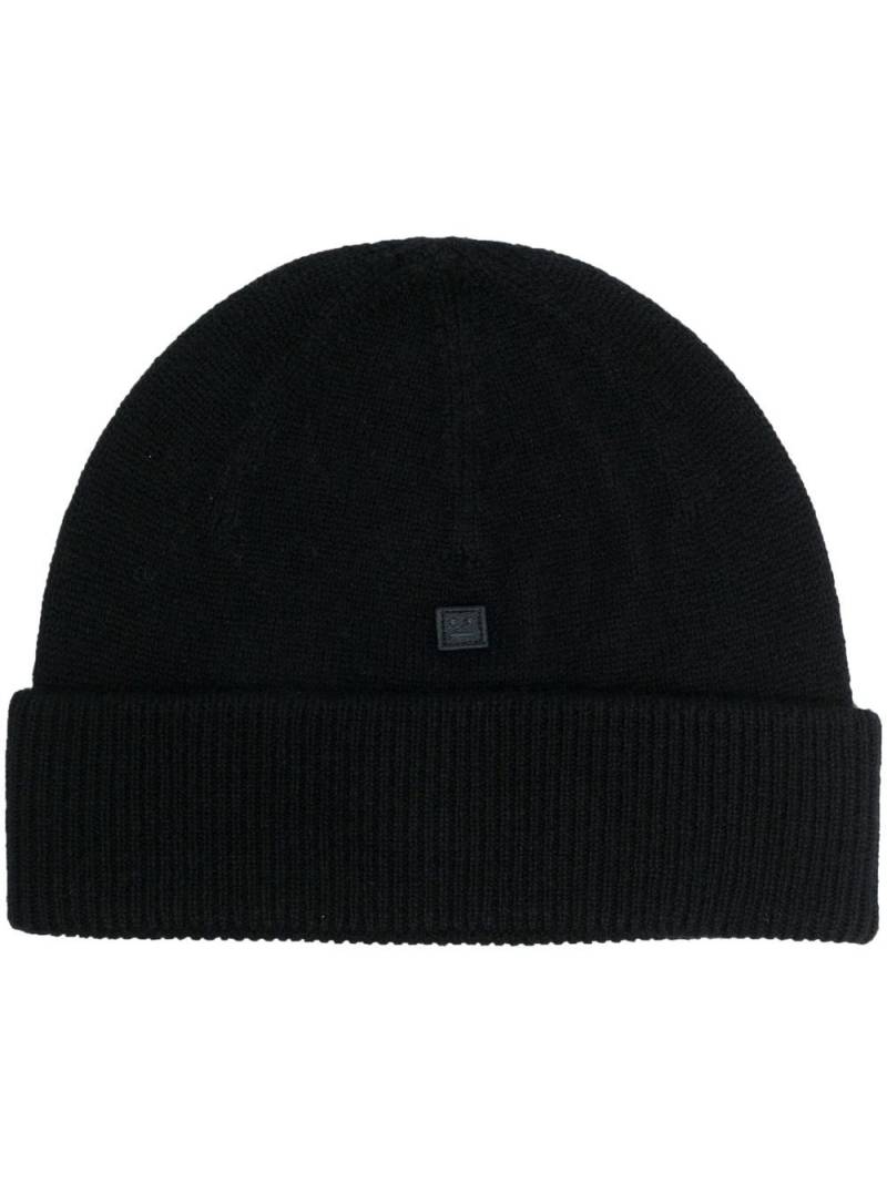 Acne Studios turn-up brim wool beanie - Black von Acne Studios