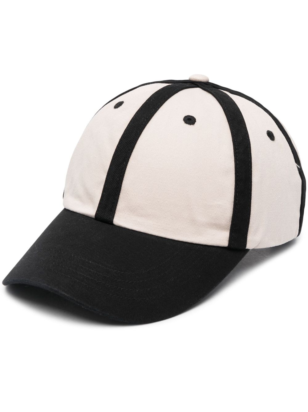 Acne Studios two-tone baseball cap - Black von Acne Studios