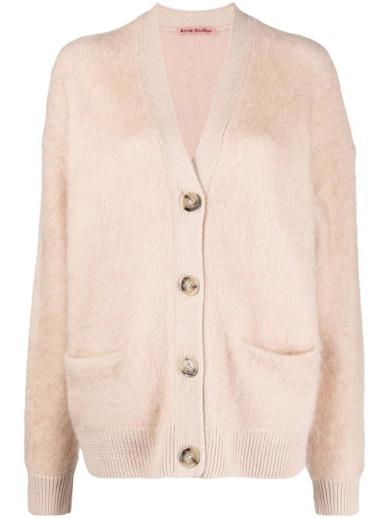 Acne Studios wool-mohair knit cardigan - Neutrals von Acne Studios