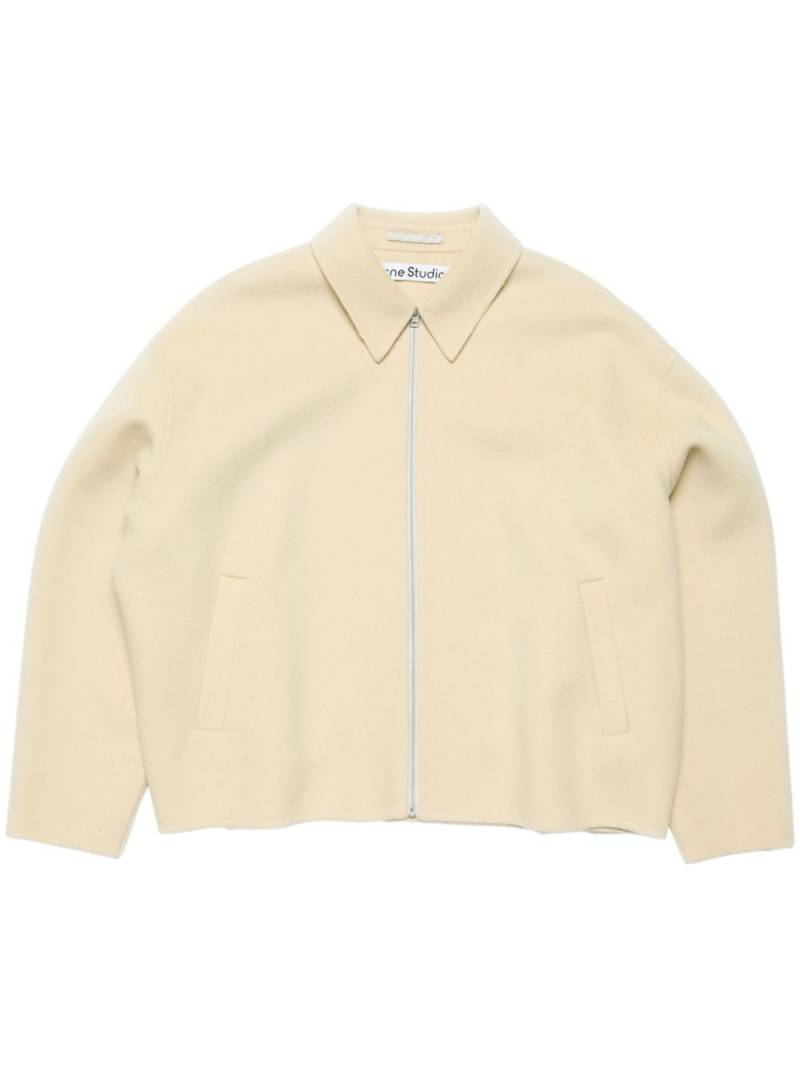 Acne Studios wool zip-up jacket - Neutrals von Acne Studios