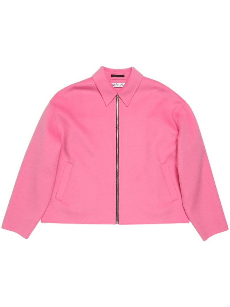 Acne Studios wool zip-up jacket - Pink von Acne Studios