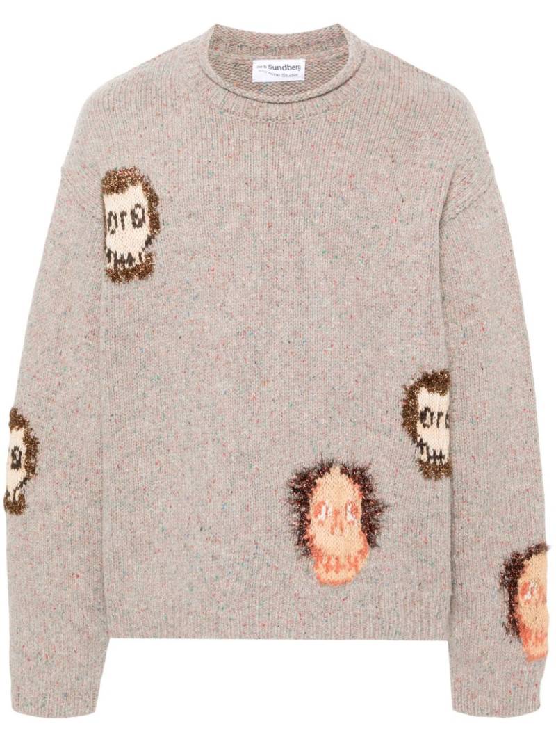 Acne Studios x Per B Sundberg knitted jumper - Grey von Acne Studios