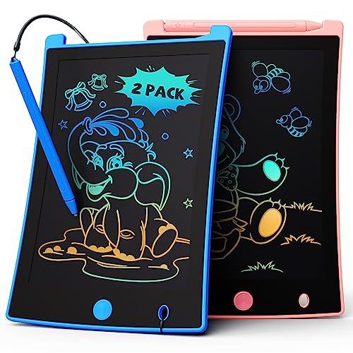 2 Stück Lcd-schreibtafel Kinder Zeichenbrett Bildschirm Umweltfreundliche Bunte Zeichenbrett Magische Tafel Mit Lanyard, Pädagogisches Spielzeug Unisex Blau von Activity-board