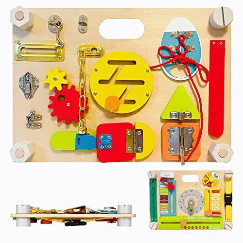 Activity-board - Activity Board für Kleinkinder, Baby Sensorisches Holzspielzeug, One Size, Multicolor von Activity-board